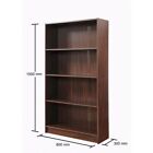 Bookcase Shelving Unit Wooden Bookshelf Walnut White Display Adjustable Shelves