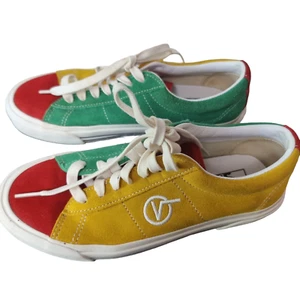 VANS SID DX Anaheim Unisex Suede Skate Shoes US 7 US 8.5 Yellow Red Green - Picture 1 of 9