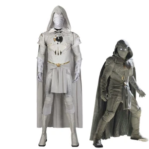 Moon Knight 2022 Costume Marc Spector Tuta Cosplay Ver3 Abito Bianco - Foto 1 di 12