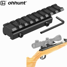 ohhunt 11mm Dovetail to 21mm Picatinny Rail Convert Mount Adapter Low Riser Base
