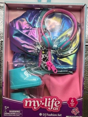 My Life As DJ Fashion Set for 18" Doll 6 pieces, Doll not included - Image 1 of 4