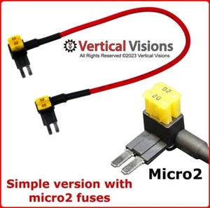 TIPM Fuel Pump Relay Bypass Cable (Micro2 Fuses): Fits 2014-2021 Dodge Durango - Picture 1 of 10