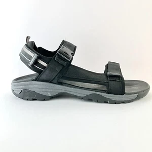 Ozark Trail Men's Sz 13 Black w/ gray Adjustable Straps Hiking Trail Sandals NEW - Picture 1 of 16
