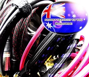 Cable de conexión trenzado de 8 piezas de calidad OZ PERSONALIZADO XLR RCA BANANA MACHO HEMBRA - Imagen 1 de 7