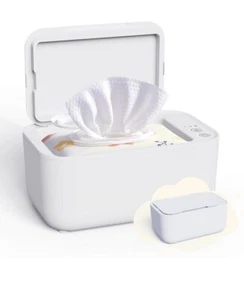 Baby Wipes Warmer Wet Wipe Dispenser Holder Heater Top Heating Case 3 Temps - Picture 1 of 7