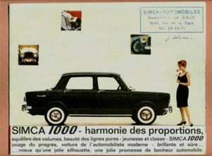 WERBEKATALOG - SIMCA 1000 - - Bild 1 von 1
