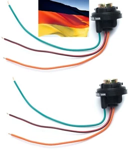 Flosser Pigtail Wire 5444 Female Socket 1157 Two Harness Front Turn Signal Plug - Picture 1 of 11