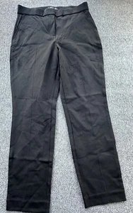 Banana Republic Dress Pants Womens 6 Black Elastic Waist Stretch Straight Leg - Picture 1 of 14