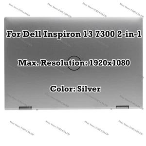 Silber 13" LCD Bildschirm FHD Touch Panel Baugruppe für Dell Inspiron 13 7300 2-in-1 - Bild 1 von 8