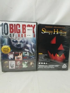 11 HOrror DVDs ~ BIG BOX OF HORROR & Sleepy Hollow High sealed NEW - Picture 1 of 5