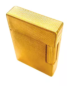 HERMOSO ENCENDEDOR FRANCÉS DUPONT CHAPADO EN ORO DE COLECCIÓN, DIAMANTE, 81JGB38 c1970 funciona - Imagen 1 de 9