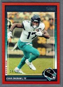 2024 Panini Score Evan Engram Red Zone #/20 Jaguars SP - Picture 1 of 2