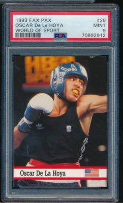 1993 Fax Pax #29 Oscar De La Hoya #29 PSA 9 MINT - Image 1 of 4