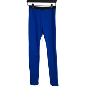 LL Bean Pants Kids Size 16 Blue Base Layer Thermal Elastic Waist Fleece Lined - Picture 1 of 7