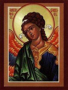 Postcard Archangel Gabriel Devotional Prayer Card Icon MINT - Picture 1 of 2