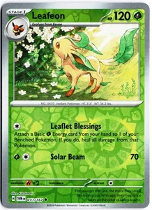 Pokemon Leafeon Holograma Inverso Poco Común TWM 011/167 NM - Imagen 1 de 2