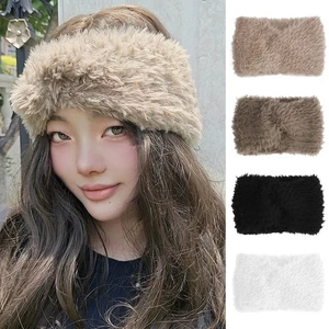 Mujeres Damas Imitación Piel Banda para la Cabeza Sombrero Invierno Oreja Calentador Esquí Suave Esponjoso Prendas para la Cabeza - Imagen 1 de 26