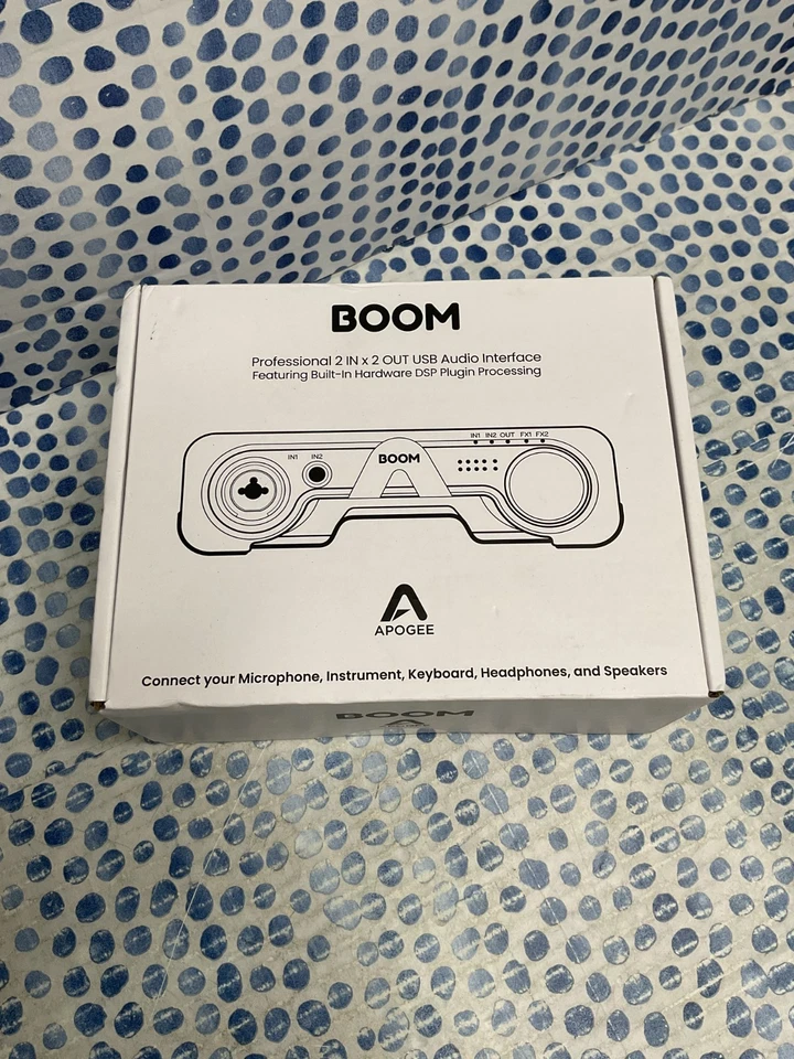 Apogee BOOM 2x2 USB-C интерфейс записи аудио с DSP FX *новый/запечатанный * - Изображение 1 из 3