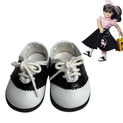 American Girl Saddle Shoes Pleasant Company 50s Poodle Skirt Doll Accessory Vtg - Image 1 of 4