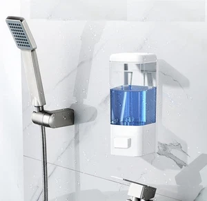 Soap Dispenser Wall Mounted Liquid Bathroom Hand Soap Shower Gel Shampoo 3Color - Picture 1 of 15