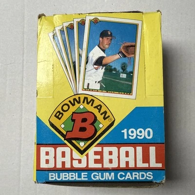 1990 Bowman Base Caixa de Cera 36 Pacotes Selados Thomas? Sosa? Ripken? RCs e Griffesy Jr? - Imagem 1 de 3