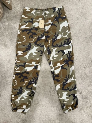 Air Jordan MVP Men's Camo Pants Men's FZ3529-380 Light Olive/Sail Sz  Large $100 - Image 1 of 4