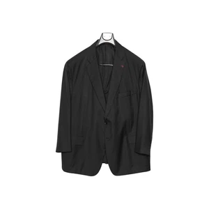 $5900 ISAIA "Made to Measure" Aquaspider Black Suit Wool 54 US / 64 EU - Picture 1 of 9