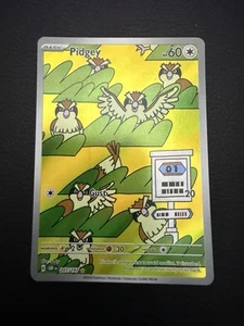 Pokemon Pidgey 207/197 Sv03: Obsidian Flames Illustration Rare Holo (002) - Picture 1 of 2