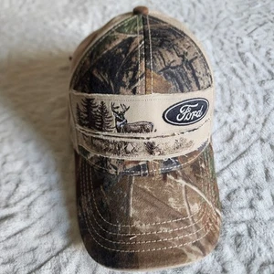 Ford Paramount Outdoors Cap Hat Camo Distressed Hunting Baseball Trucker - Picture 1 of 11