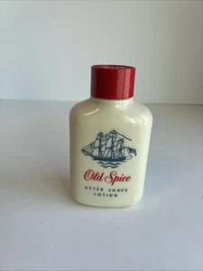 Vecchia lozione dopobarba vintage spezie mezza bottiglia di vetro piena top rosso 2 3/8 oz - Foto 1 di 7