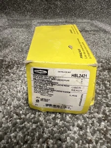 NEU - Hubbell HBL2421 Drehverschlussstecker 20A 250VAC - Bild 1 von 3