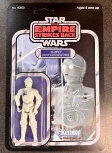 CHRIS PARSONS Signed K-3PO Echo Base Droid Star Wars Autograph Custom Figure - Picture 1 of 8