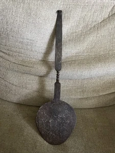Antique Spanish Colonial Wrought Hand-Forged Iron Spatula Southwest, c. 1700s ? - Picture 1 of 16