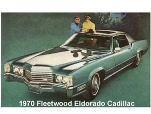 1970 Fleetwood Eldorado Cadillac Auto Car Refrigerator / Tool Box Magnet - Picture 1 of 1