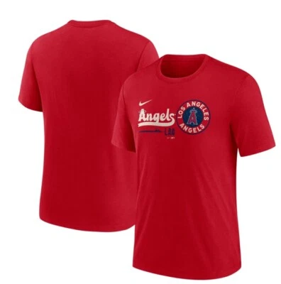 Nike MLB Los Angeles Angels City Connect Tri-Blend Red T-Shirt - Men’s 3XL - NWT - Image 1 of 4