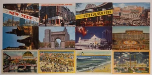 Konvolut alte Postkarten aus New York (12) mit 4 Leinen - Bild 1 von 2