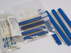 Military Smiths / Hypertac 1 row 16 & 32 pin PCB Header Gold Contacts Set of 11