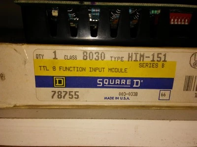 NIB Square D 8030 HIM-151 TTL 8 Function Input Module - Image 1 of 2