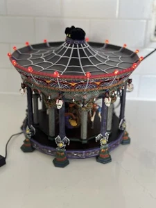 Dept 56 Halloween Decor Ghostly Carousel Monsters Haunted Horror Music Motion - Picture 1 of 23