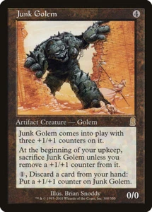 DAMAGED Junk Golem 300 Odyssey ODY MTG - Picture 1 of 1