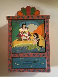 Espositore mensola da parete SANTOS legno antico spagnolo fine ARTE POPOLARE - Foto 1 di 11