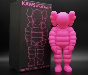 Sublime sculpture de KAWS - “What Party” [Pink] - Neuve Dans Sa Boîte - SOLD OUT - Foto 1 di 10