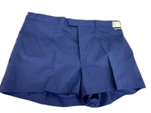 Vintage Casual Dress Shorts Men’s Sea Palms NWT Size 42 Navy Style 2321 80s 90s - Picture 1 of 10
