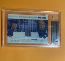 2001-02 BAP Ultimate Memorabilia Journey Jerseys Mats Sundin BGS 9 Maple Leafs