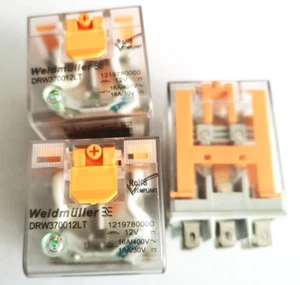 2Pcs Weidmuller DRW370012LT 12VDC 1219780000 8Pins Intermediate Relay - Picture 1 of 1