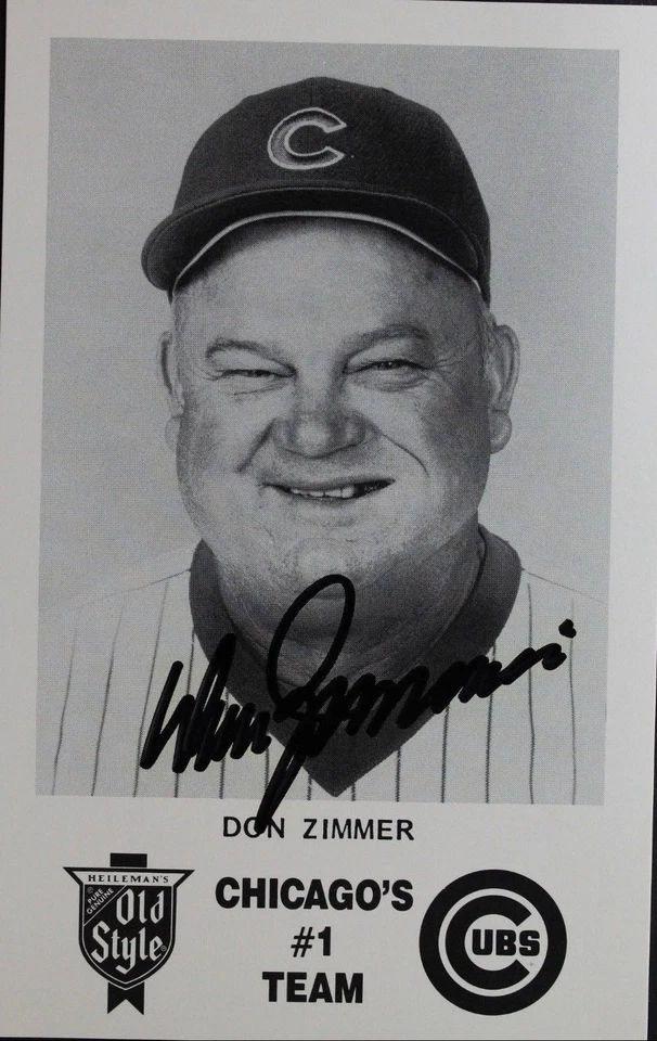 Don Zimmer Cubs Manager (d.14) Chicago's #1 Team 3x5 Autographed Signed Card JSA - Image 1 of 4