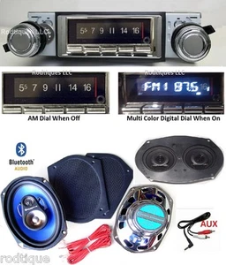 1977-81 Firebird Bluetooth Radio + Stereo Dash Replacement Speaker + 6x9's 740 - Picture 1 of 3