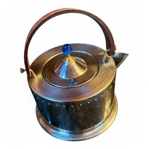 Bodum Ottoni Italy Stainless & Wood Handle Tea Pot Kettle Design C. Jorgensen - Picture 1 of 5