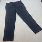 JMS Just My Size Jeans Womens 16W Average Black  Classic Fit Twill Pants Stretch