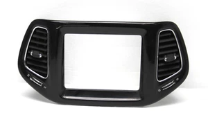 2017-2019-2021 JEEP COMPASS CENTER DASH RADIO SCREEN AIR VENT TRIM BEZEL OEM 67A - Picture 1 of 9